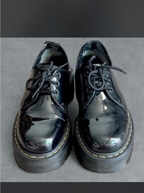 Dr. Martens 1461 Patent Leather Platform Oxford Shoes, US 9